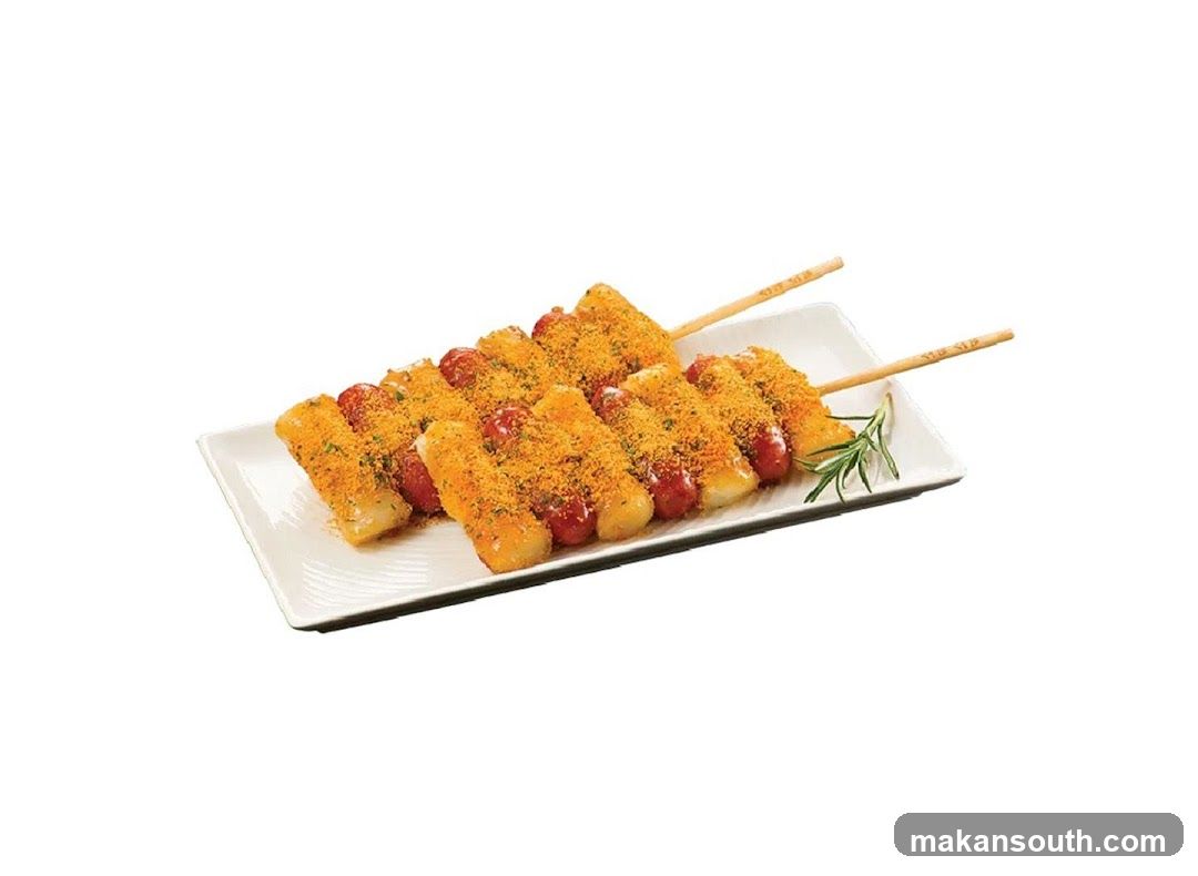 Skewered Tteokbokki and Sausage