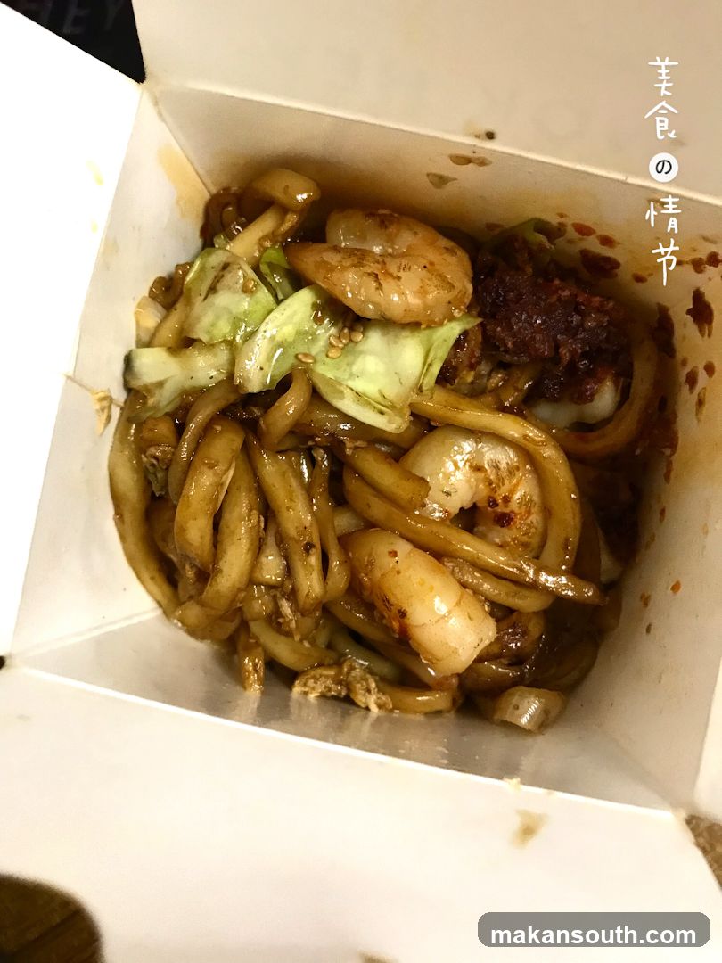 Noodles with Shrimp and Cabbage