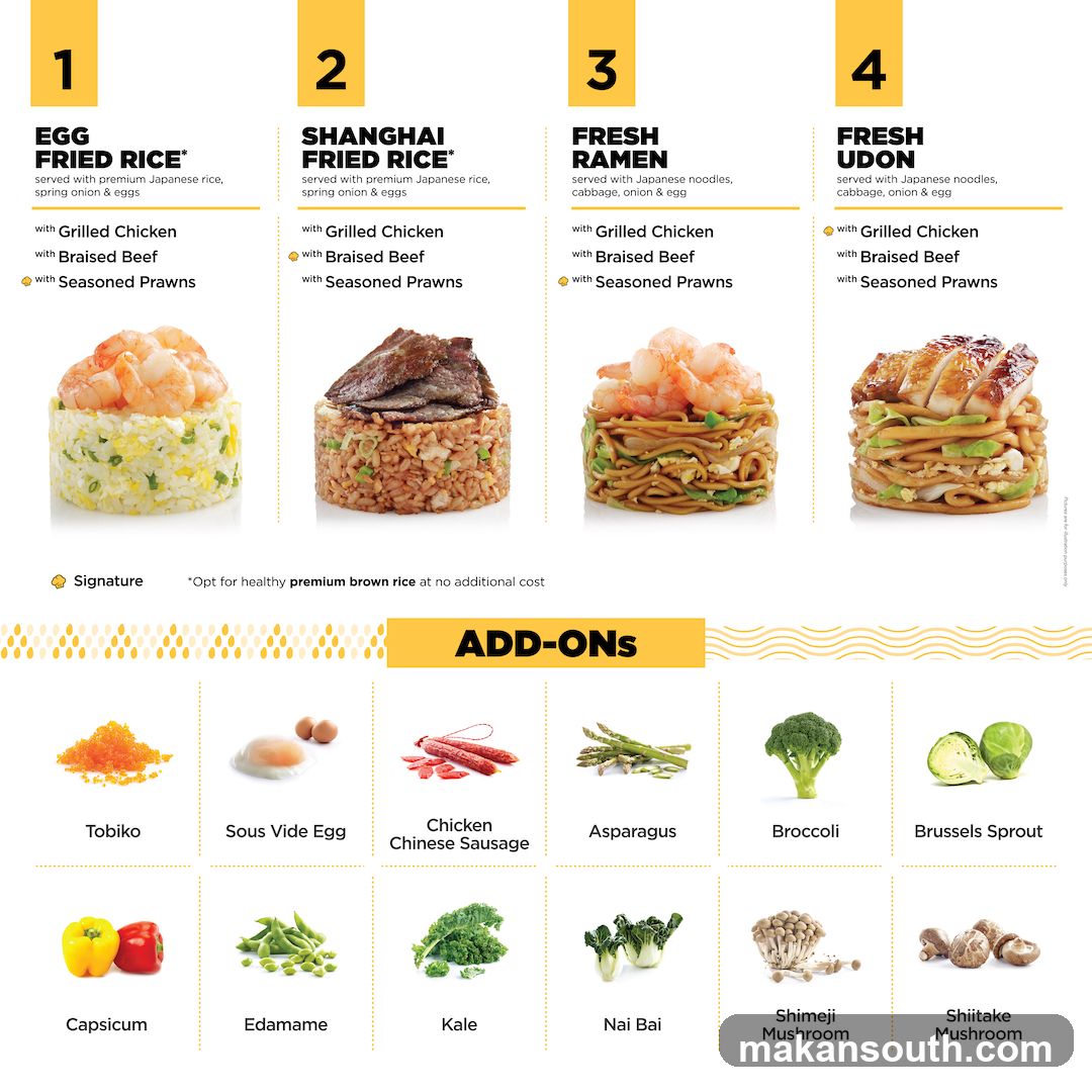Menu Items and Add-Ons