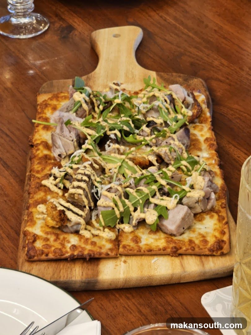 Flatbread with Meat and Greens