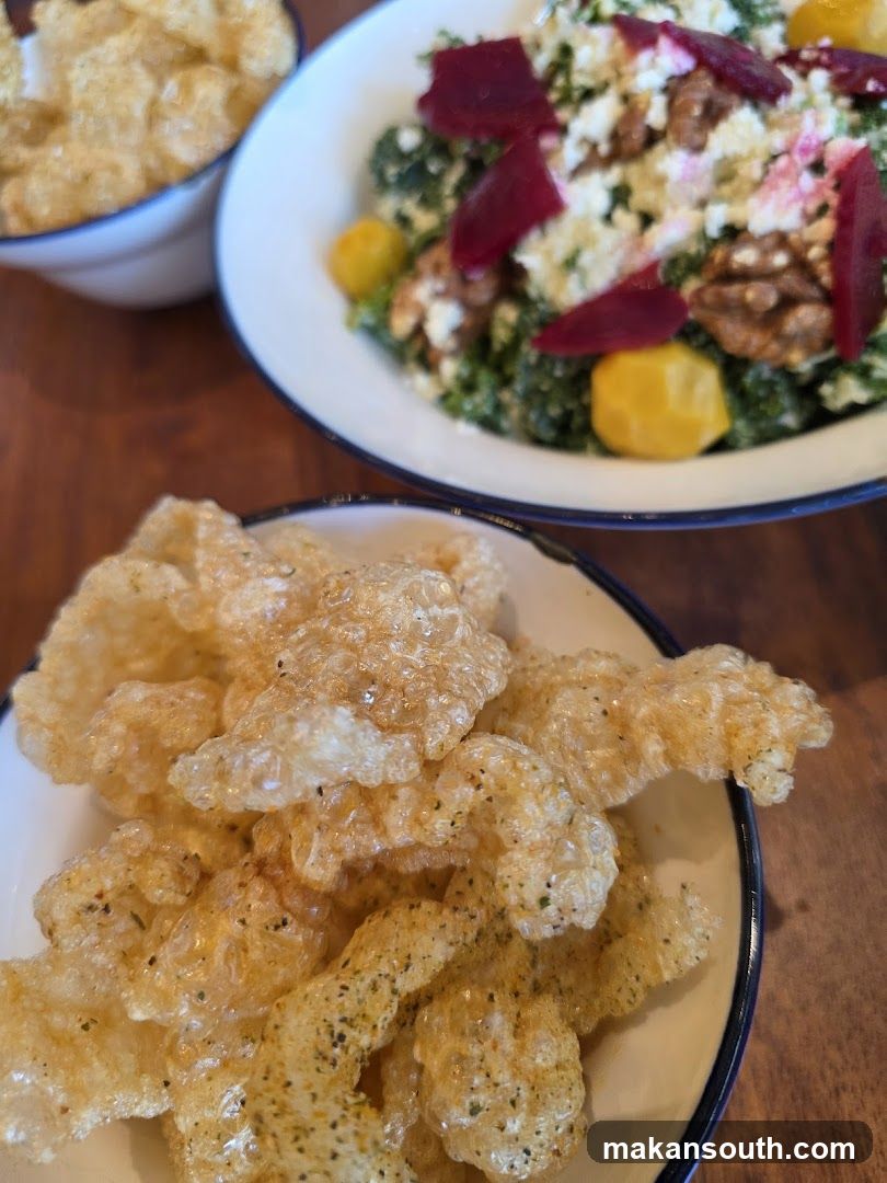 Pork Rinds and Salad