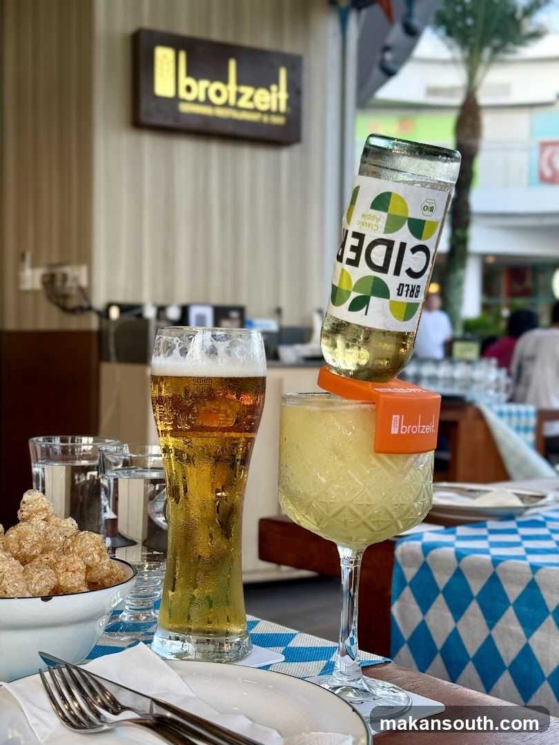 Drinks and Appetizers at Brotzeit