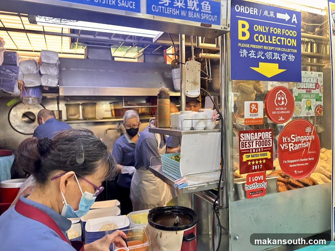 Hawker Stall with Awards and Collection Signage