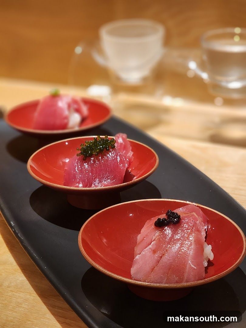 Tuna Nigiri with Caviar