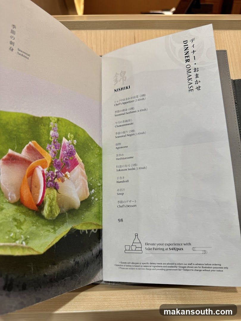DINNER OMAKASE