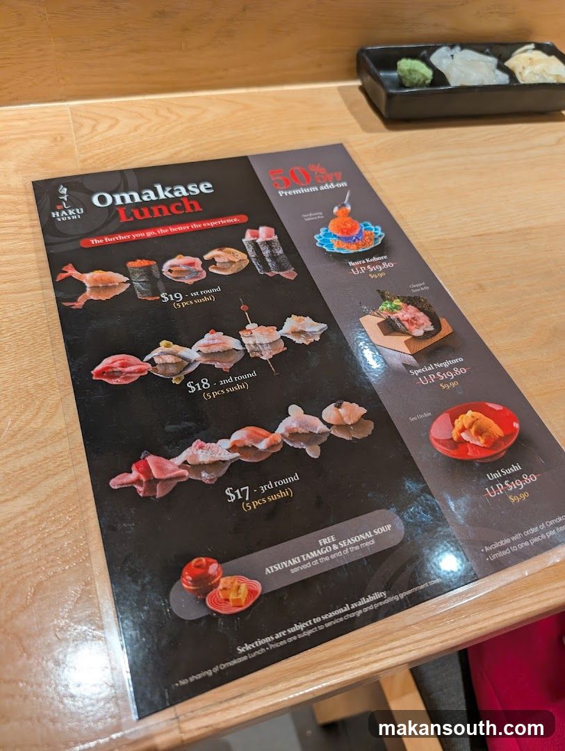 Omakase Lunch