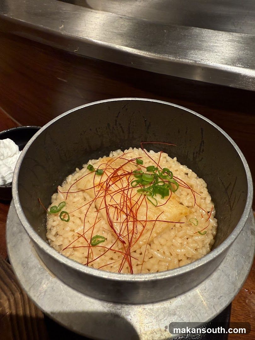 Rice dish with toppings