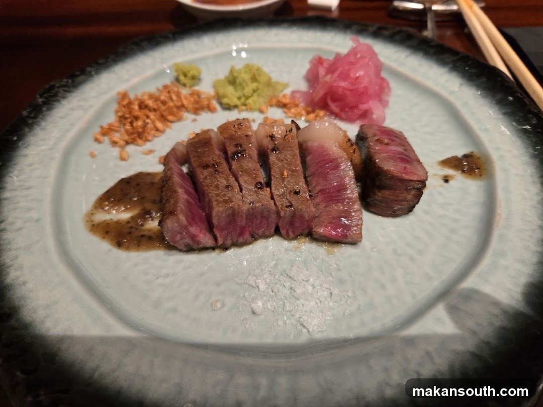 Sliced Steak with Accompaniments
