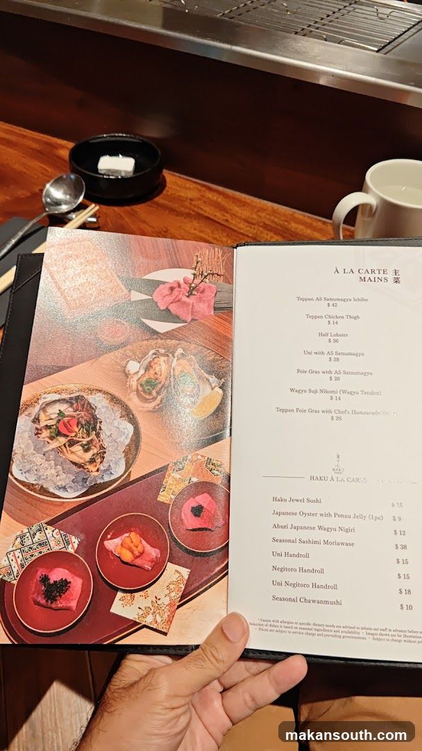 A LA CARTE MAINS