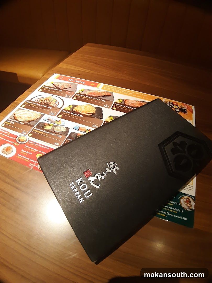 KOU TEPPAN SET MENU