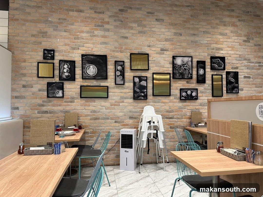 Cafe Interior with Artwork