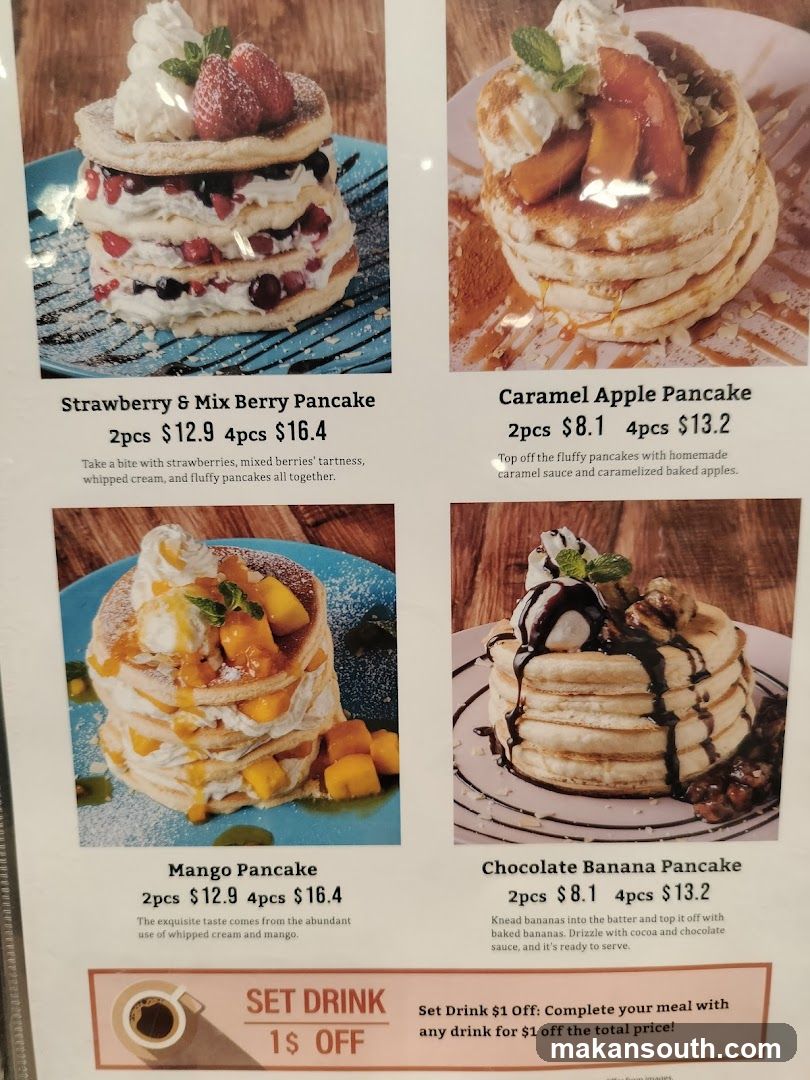 Pancake Menu
