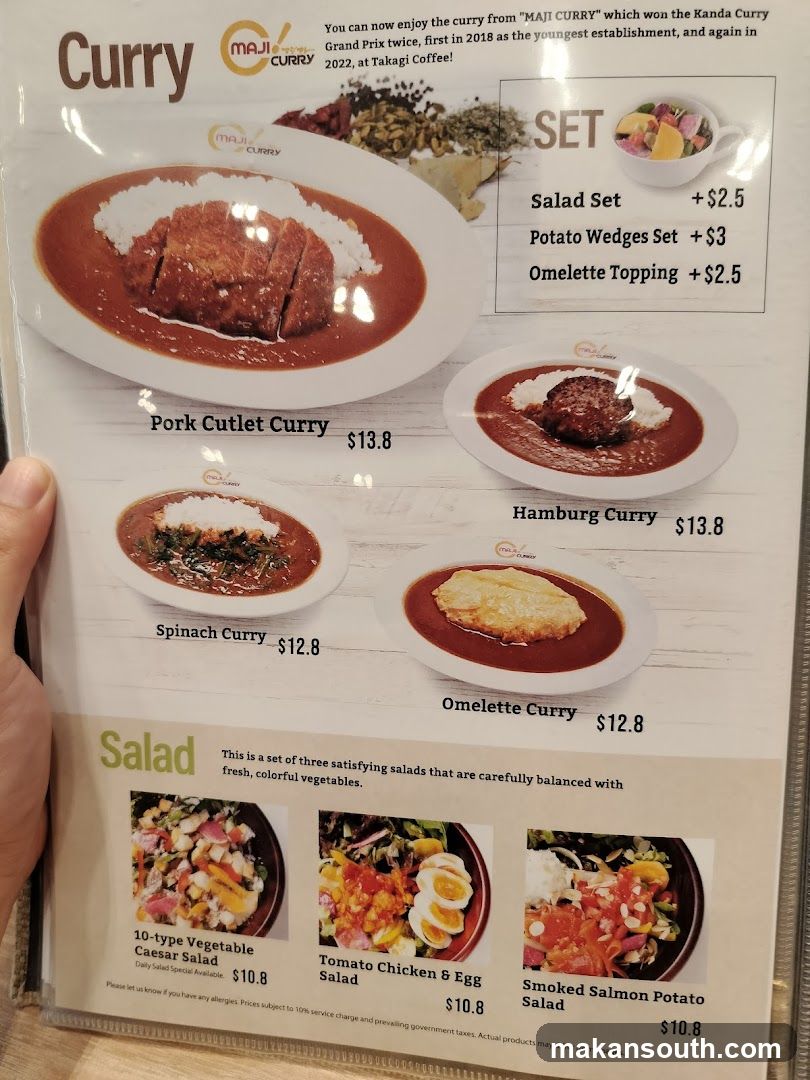 MAJI CURRY Menu