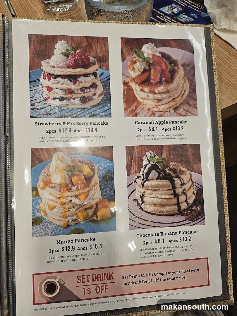 Pancake Menu