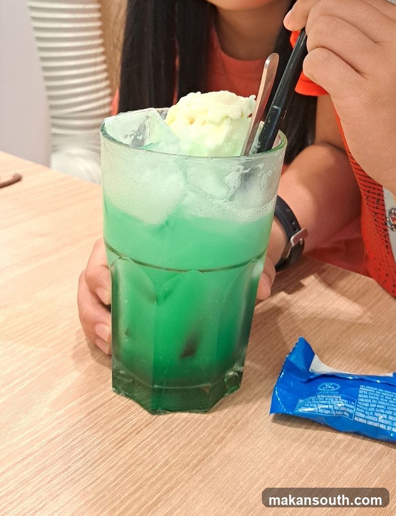 Green Ice Cream Float