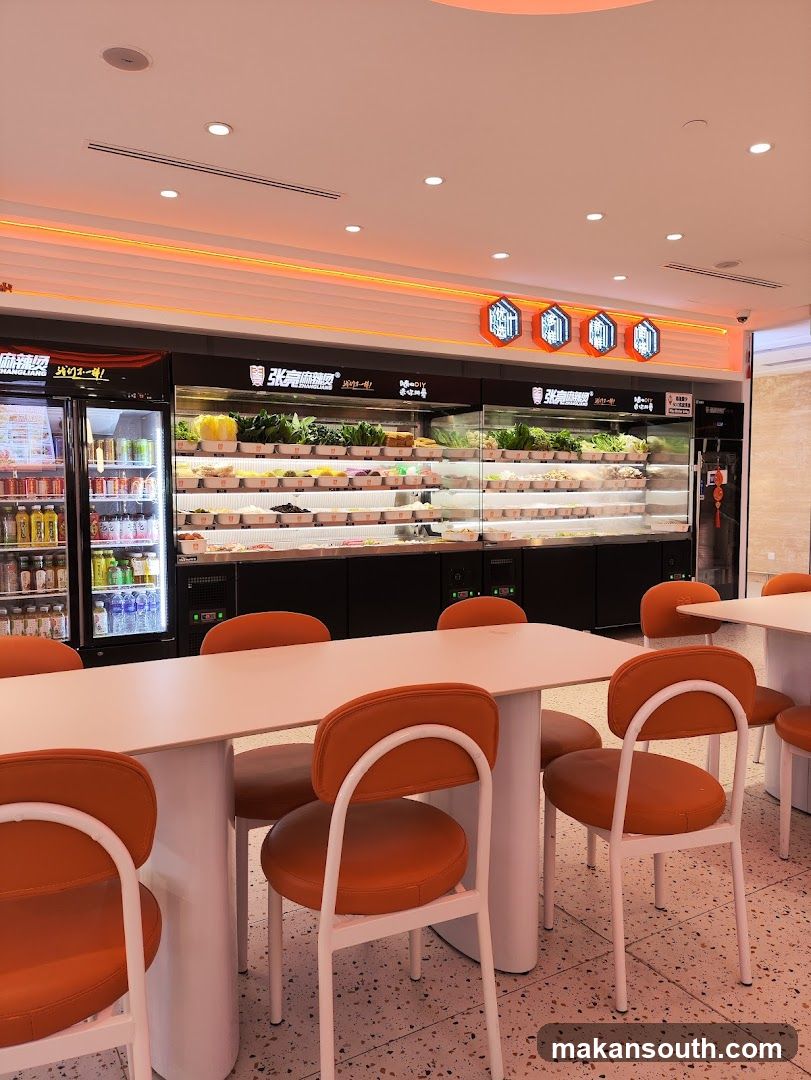 Restaurant Interior with Food Display
