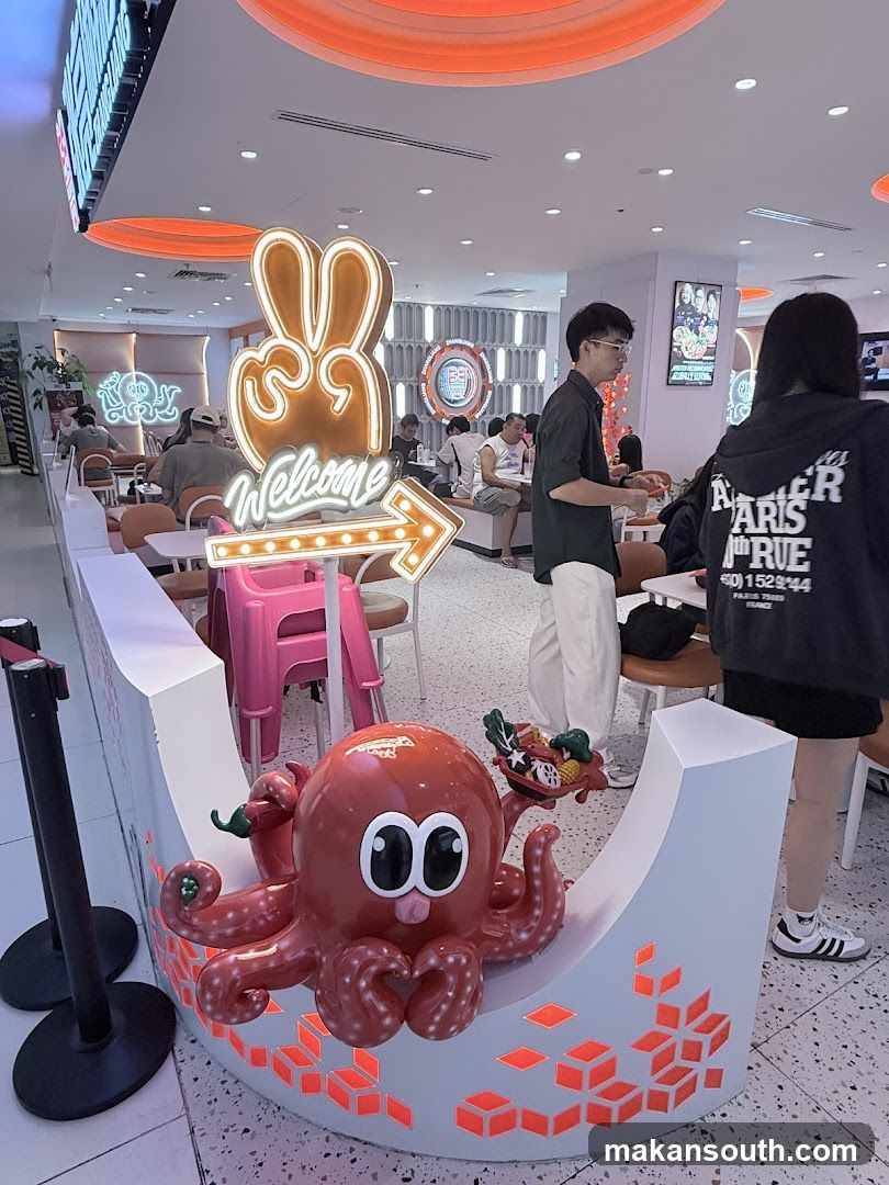 Restaurant Interior with Octopus Decoration
