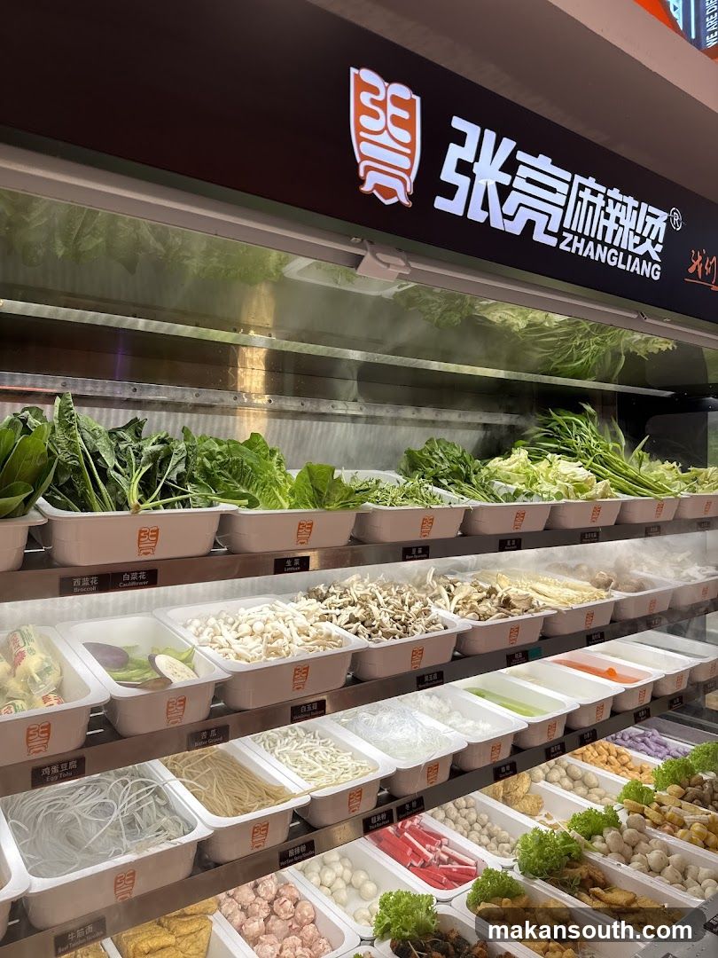 Self-serve ingredients for hot pot