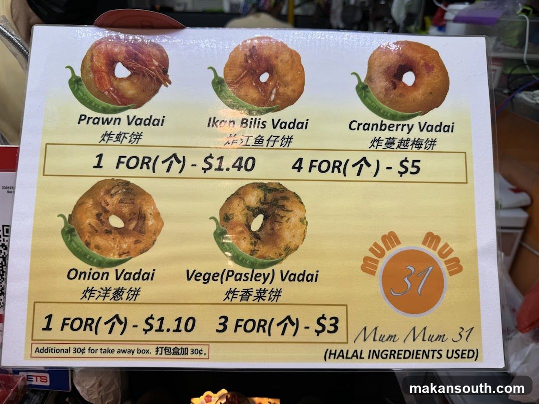 Mum Mum 31 Menu