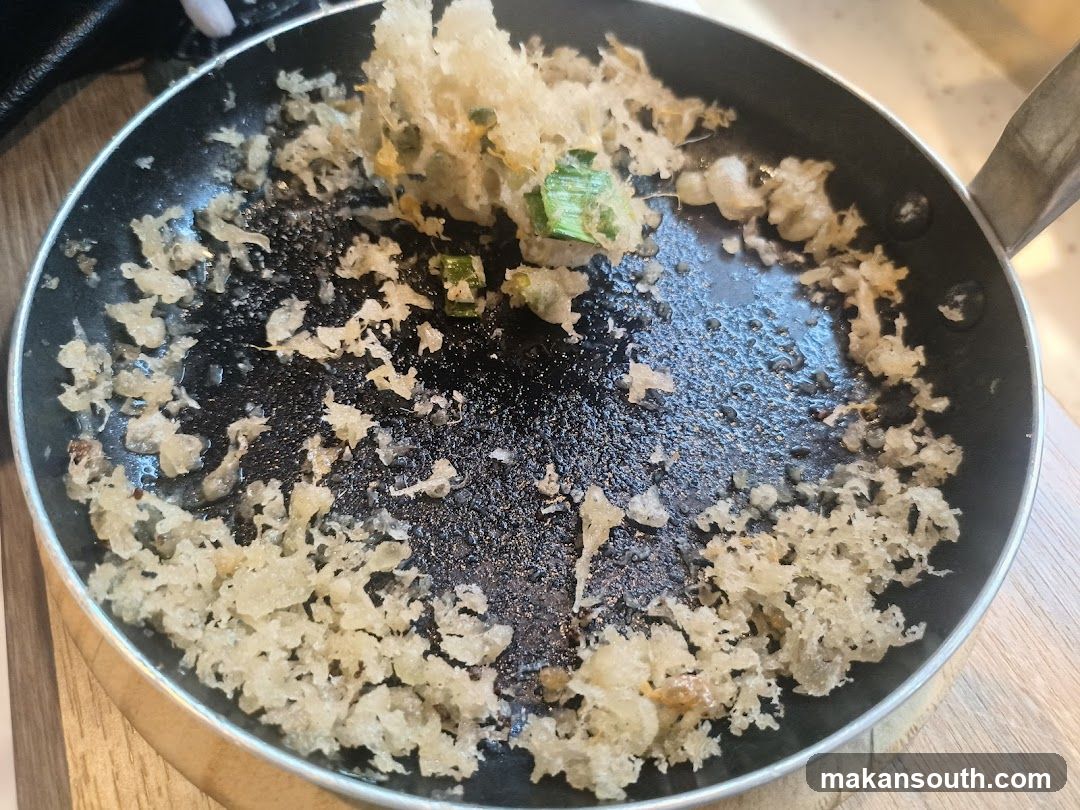 Leftover Food in Pan