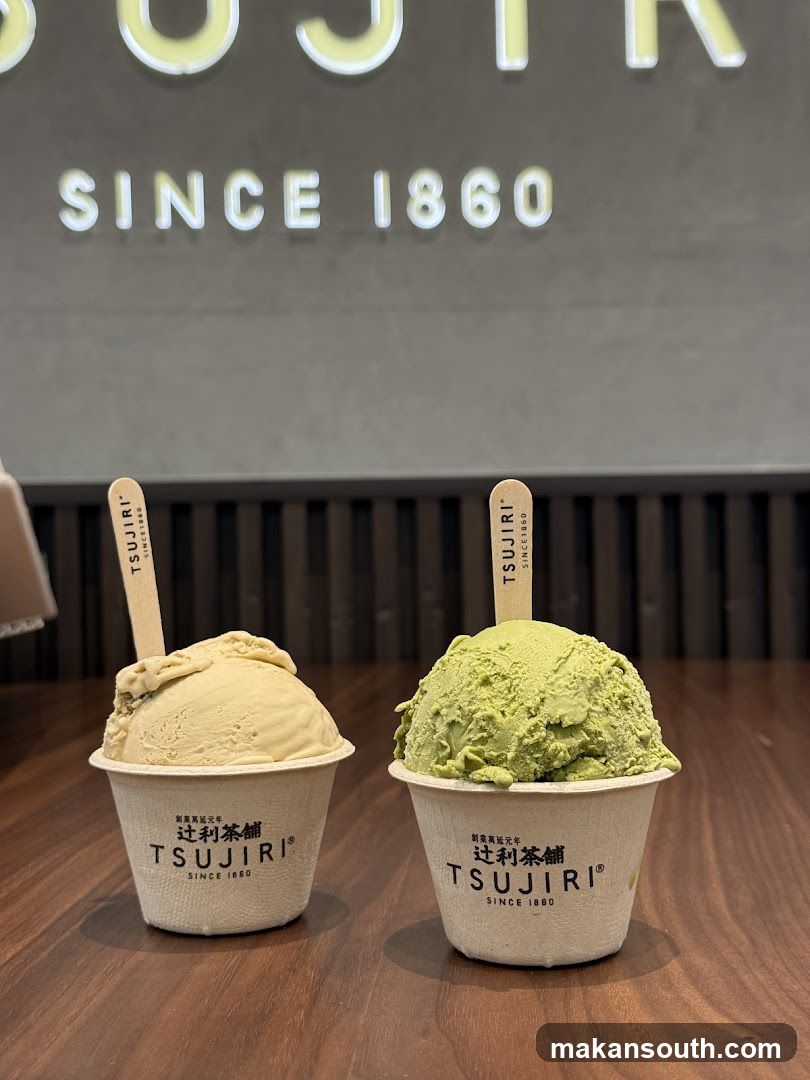 Two cups of ice cream