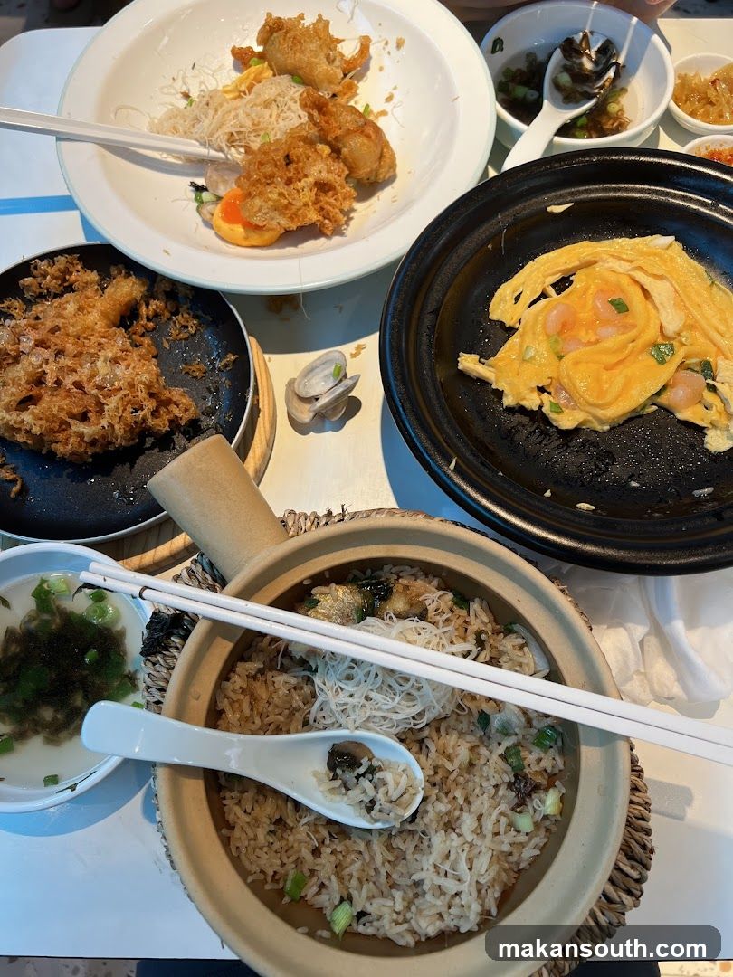 Various Dishes on a Table