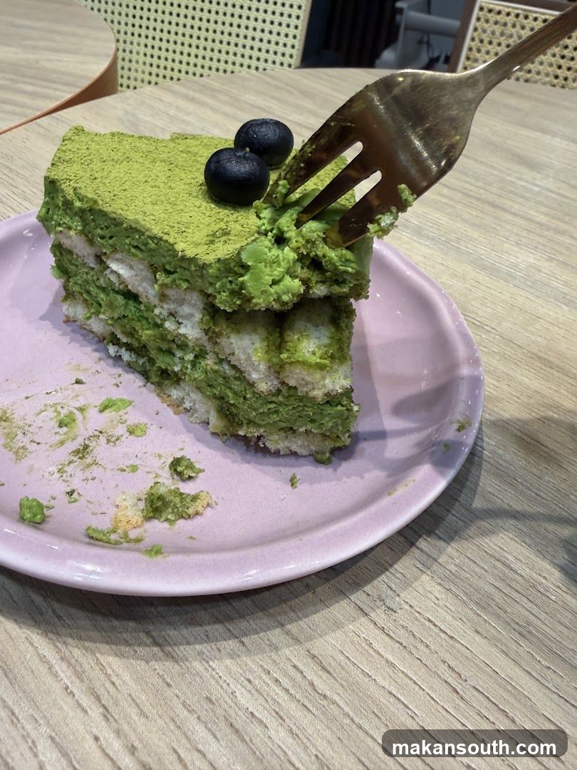 Matcha Tiramisu Slice