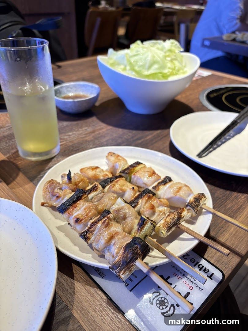 Skewers and Salad
