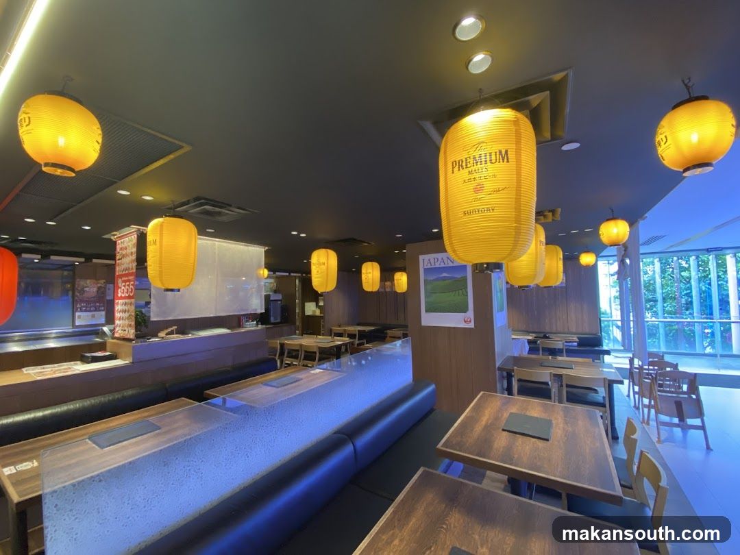 Restaurant Interior with Lanterns