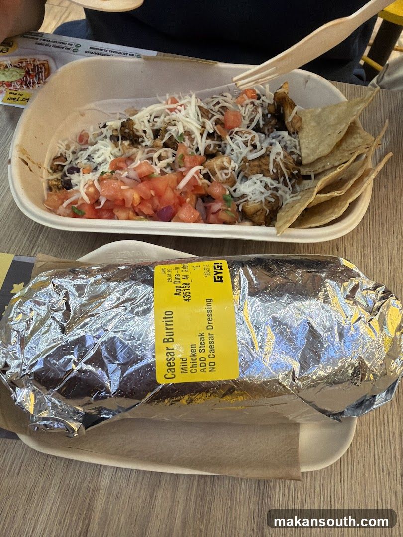 Caesar Burrito and Bowl