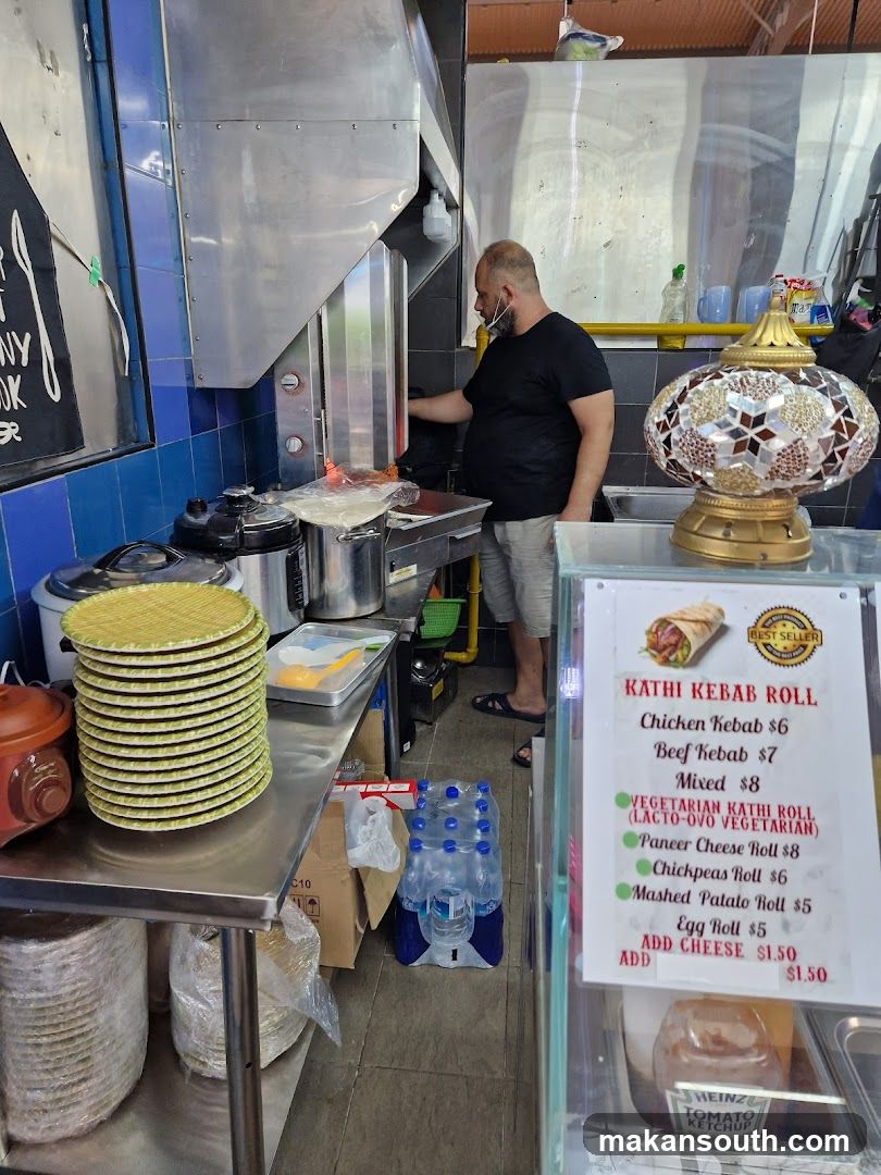 Kathi Kebab Roll Menu