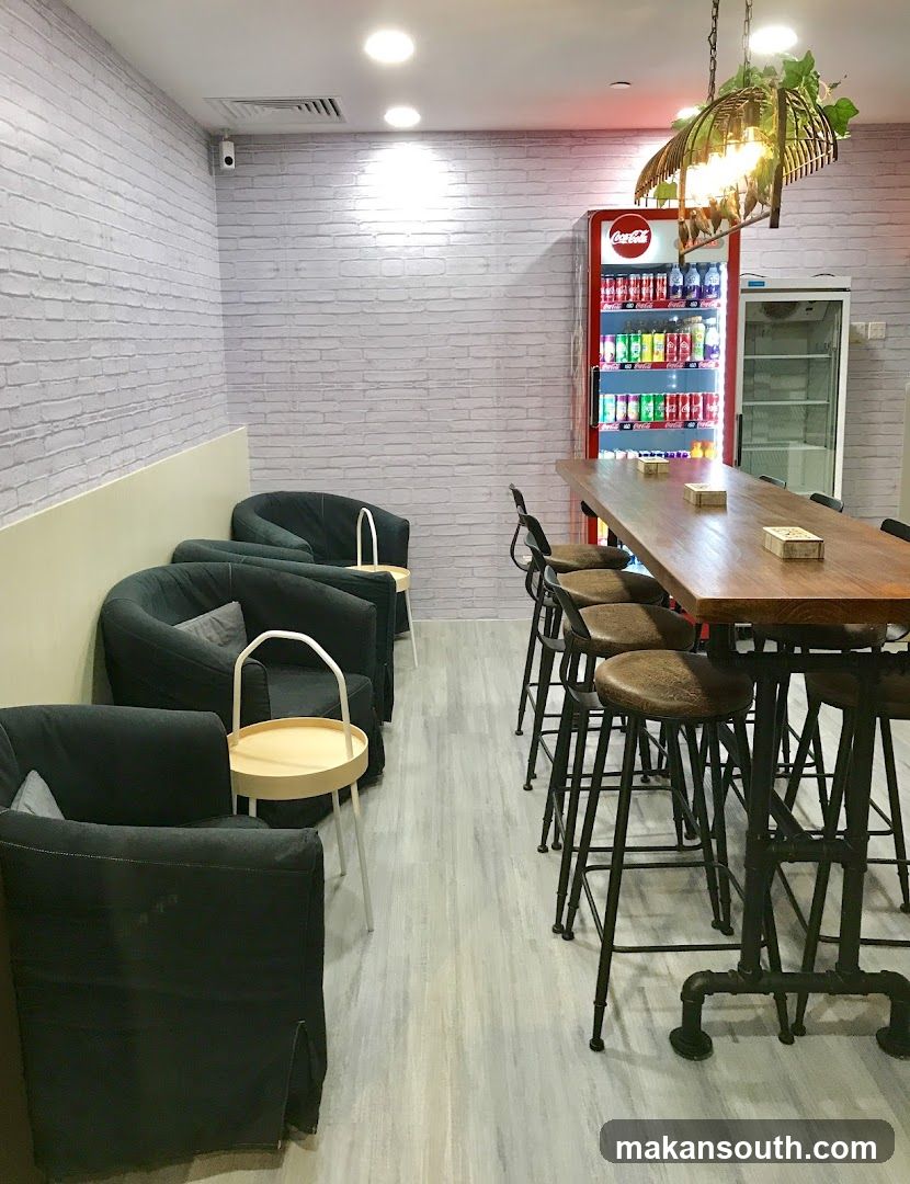 Seating Area with Vending Machine