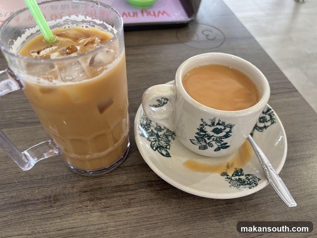 Iced Coffee and Hot Tea