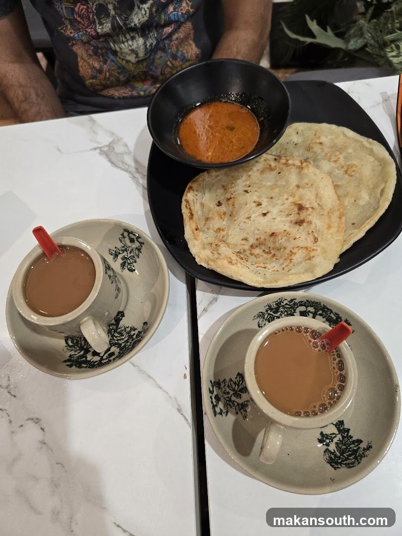 Roti Canai and Teh Tarik