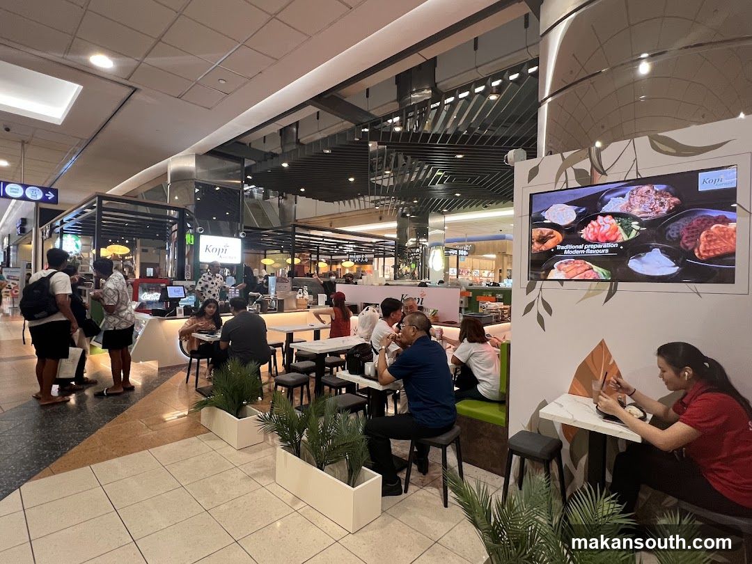 Kopi Corner Food Display