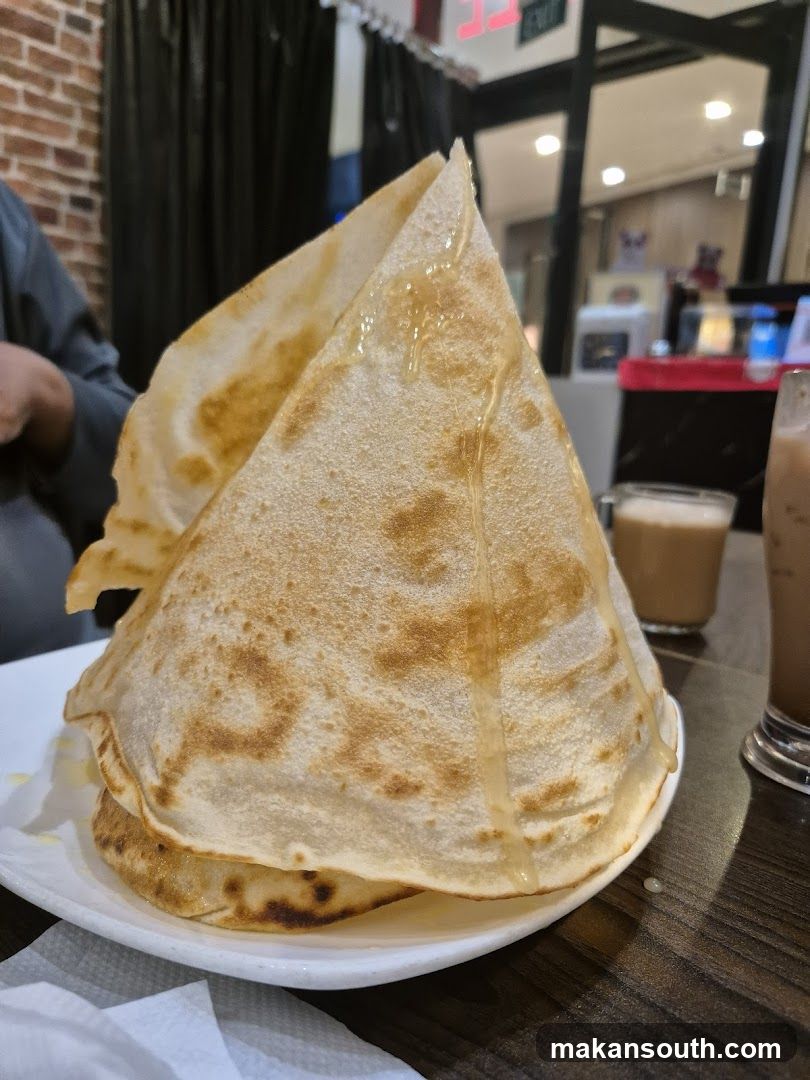 Roti Canai with Honey