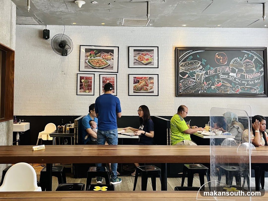 Restaurant Interior with Diners
