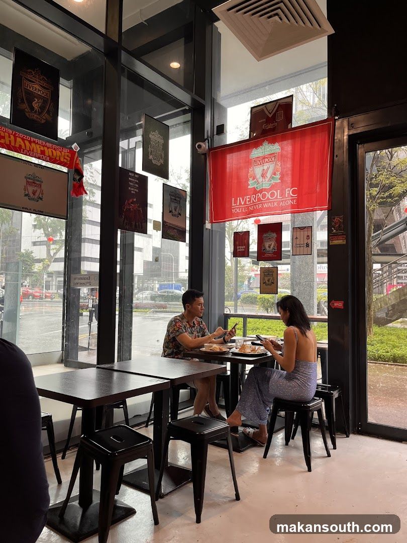 Liverpool FC Themed Cafe Interior