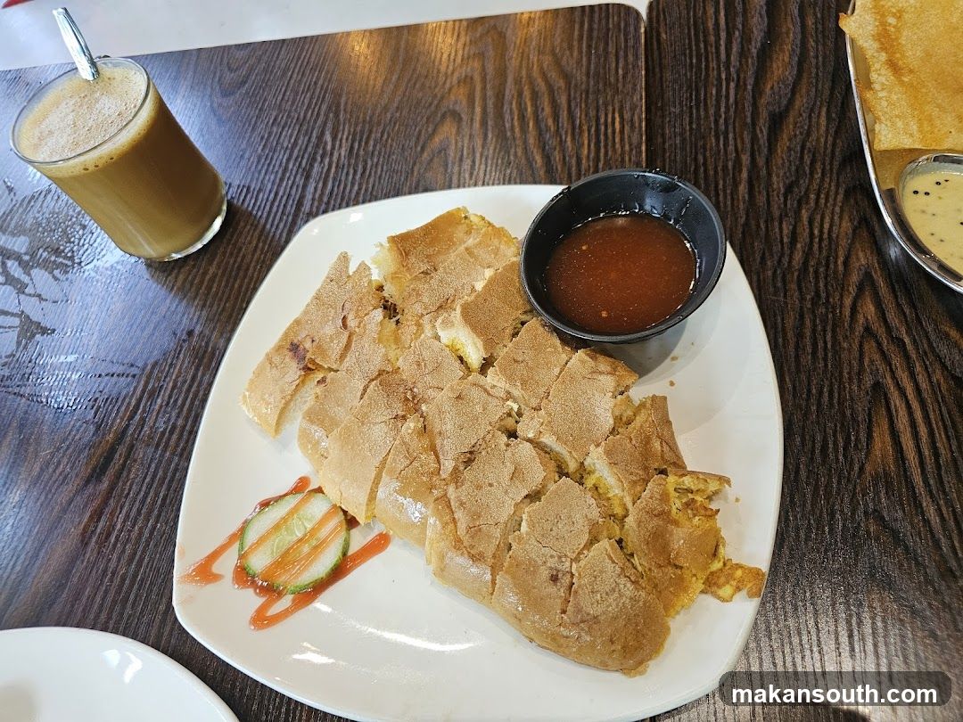 Roti Canai with Curry and Coffee