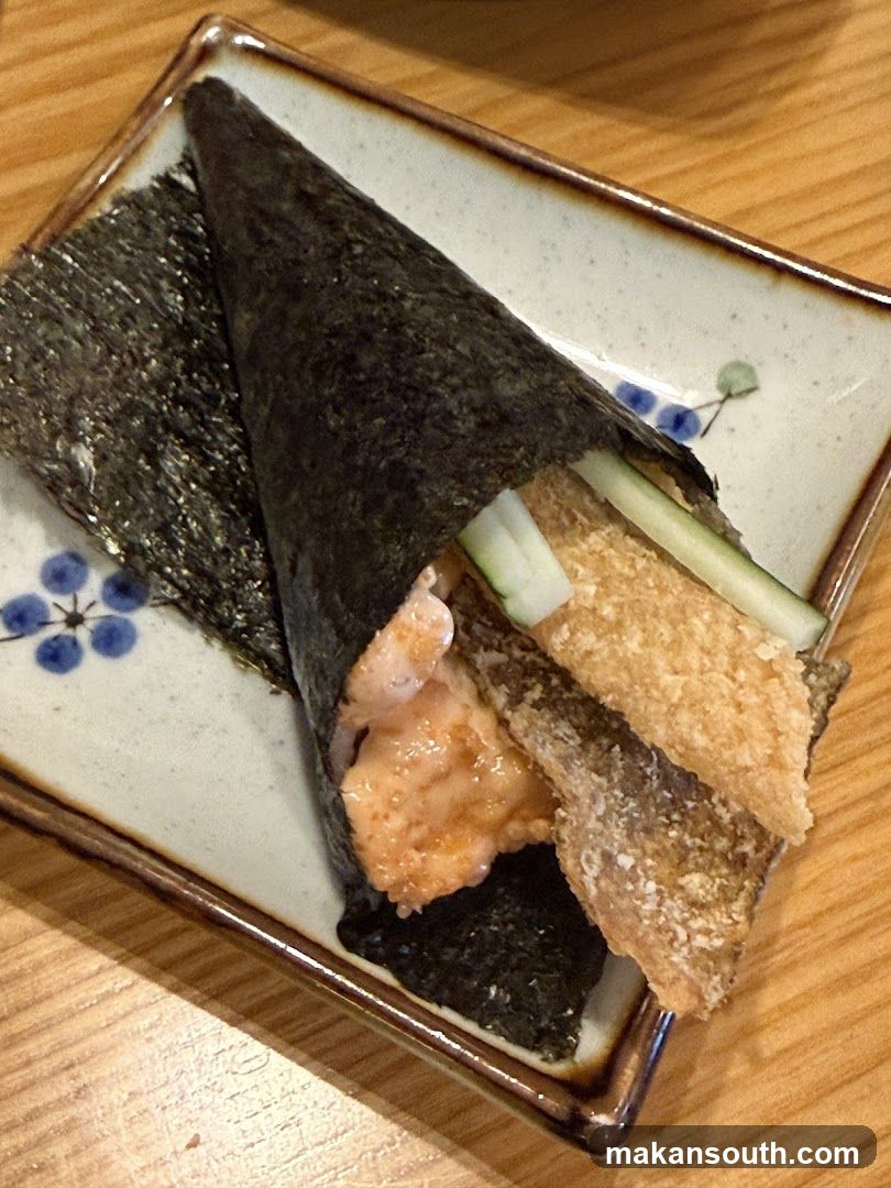 Spicy Salmon Hand Roll