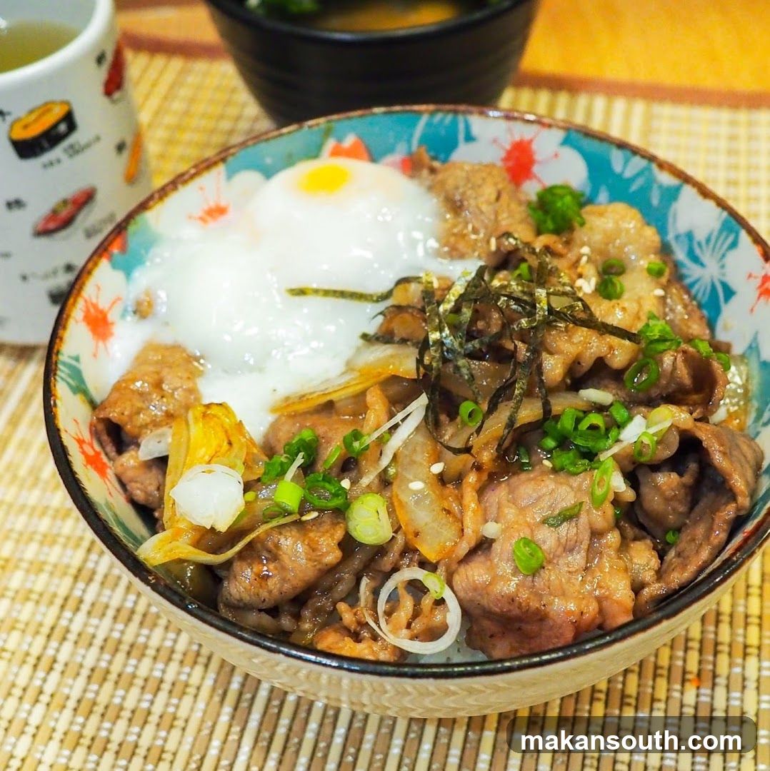 Beef and Egg Rice Bowl