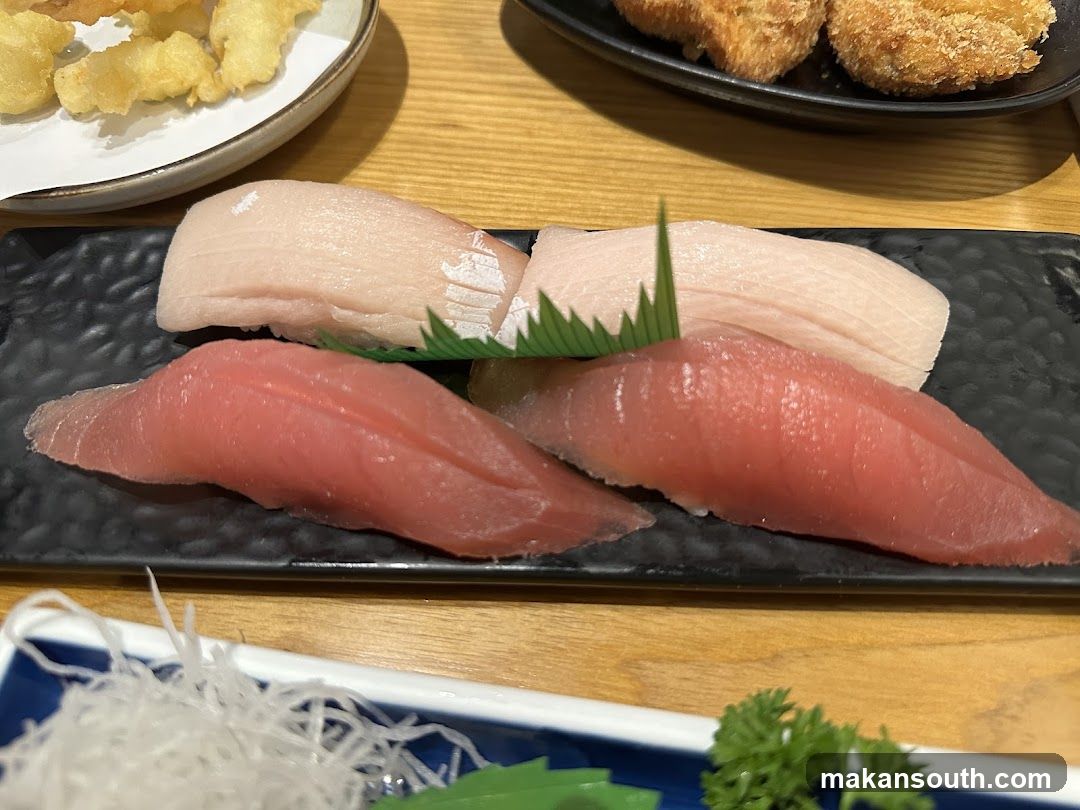 Tuna Nigiri and Tempura