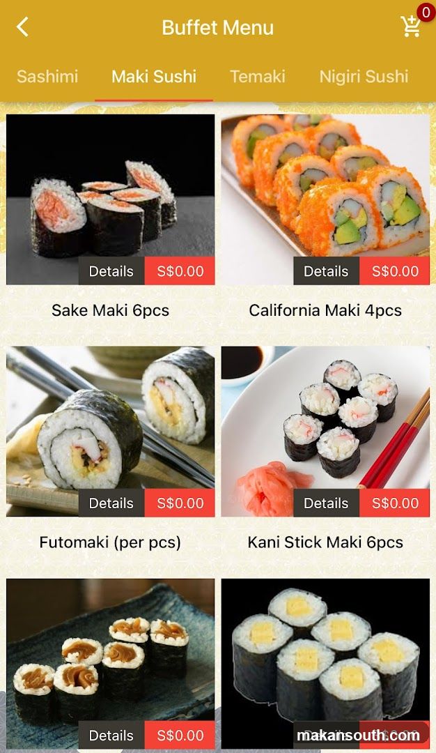 Buffet Menu