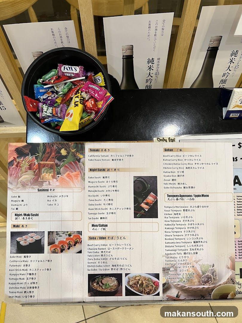 Japanese Restaurant Menu