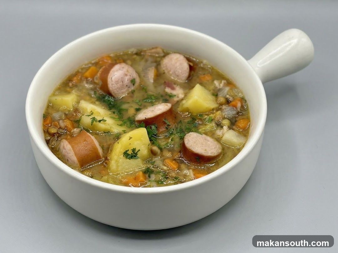 Hearty Sausage and Lentil Soup