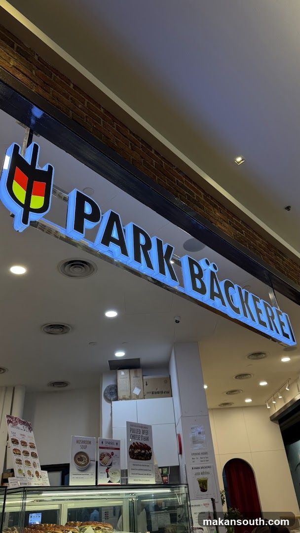 Park Bäckerei Signage and Menu