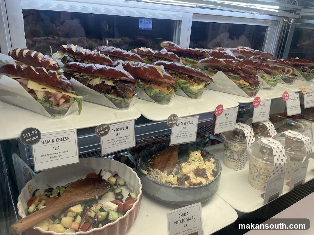 Sandwiches and Salads Display