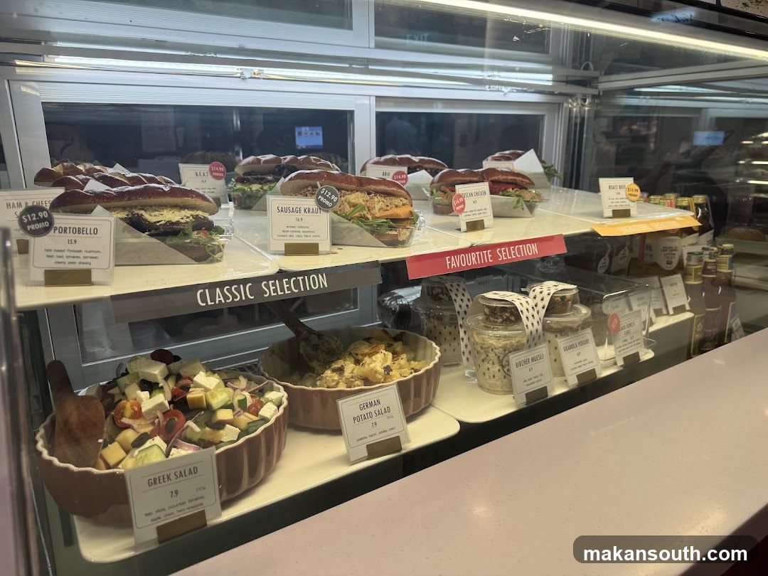Sandwiches and Salads Display