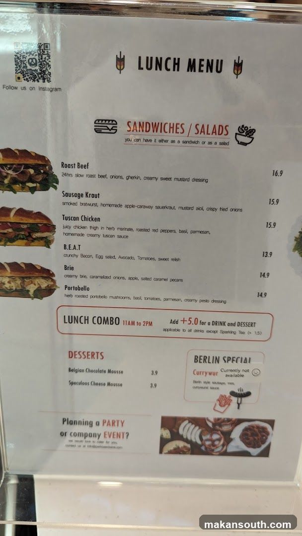 LUNCH MENU