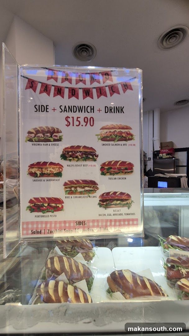 Sandwich Menu